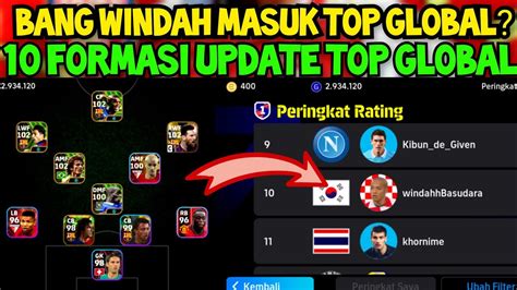 Bang Windah Masuk Top Global Berikut Daftar Formasi Yang Dipake Top