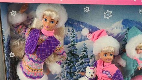 Winter Holiday Barbie Gift Set Fashion Dolls Matthew Bullock Auctioneers