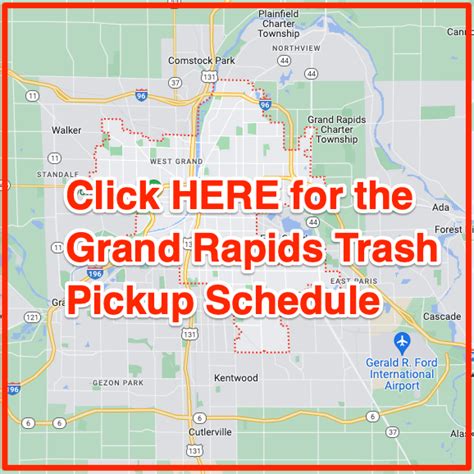 Grand Rapids Trash Schedule Bulk Pickup Holidays Maps