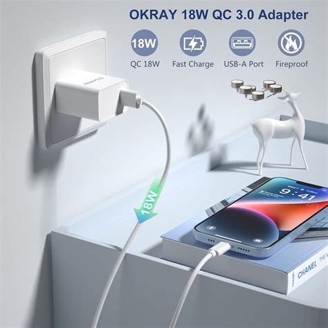 OKRAY Bloque De Cargador USB Paquete De 2 Adaptadores De Carga