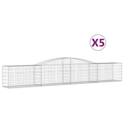 Vidaxl Paniers Gabions Arqu S Pcs X X Cm Fer Galvanis