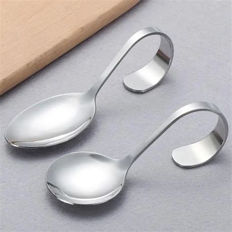 Stainless Steel Canape Serving Spoon Shiny Polish Stainless Steel Sea