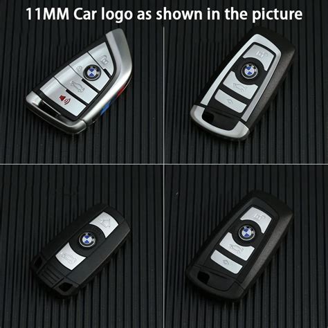 mm car remote key fob emblem badge radio button sticker  bmw