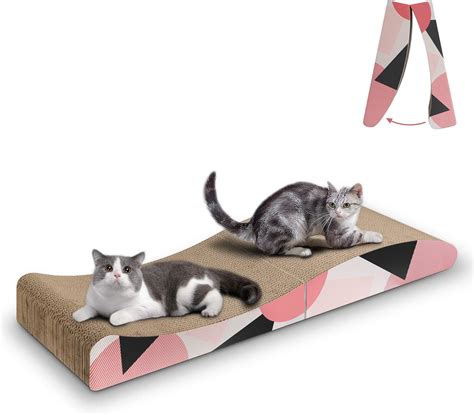 Comsaf Wave Curved Cat Scratching Pad Foldable Cat