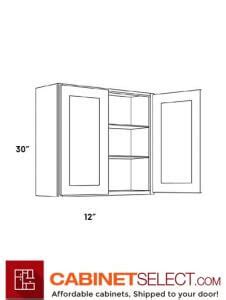 L05 W3630 Luxor Harvest 36 Double Door Wall Cabinet CabinetSelect