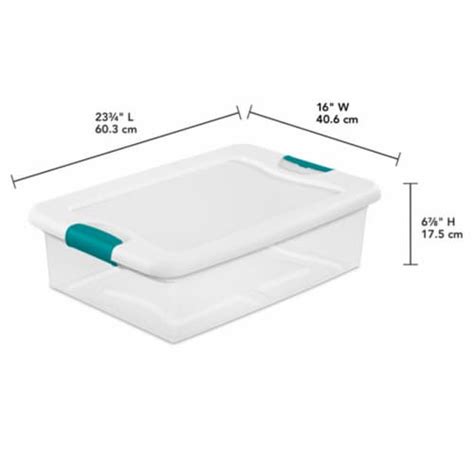 Sterilite 32 Quart Latch Lid Tote 6 Pack And 15 Quart Latch Lid Tote