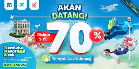 Staycation Pakai Promo Traveloka 2022 Diskon 70 Persen