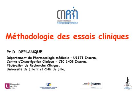 M Thodologie Essais Cliniques