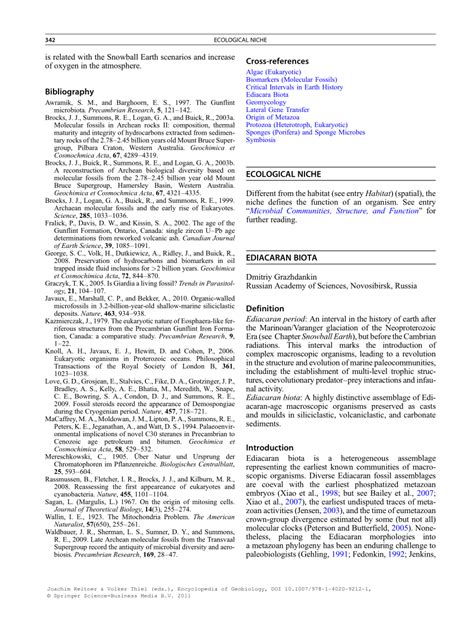 (PDF) Ediacaran Biota