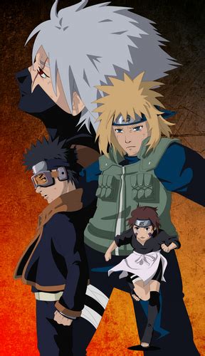 Kakashi Rin And Obito Team Yondaime Image Fanpop