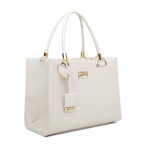 Bolsa Feminina Grande Transversal Ombro Forro Cetim Casual Branco