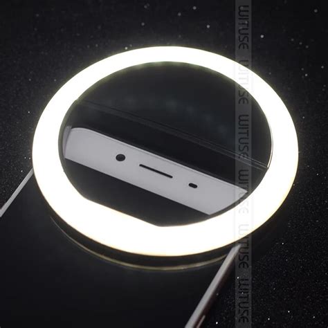 Phone Selfie Ring Flash Led Fill Light Lamp Camera Photography Video