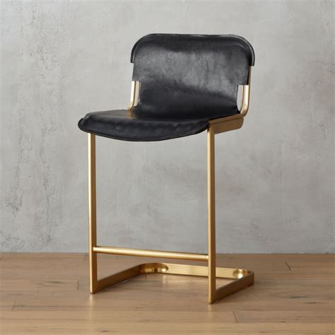 modern leather bar stools | CB2