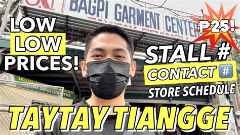 Taytay Tiangge Bagpi Garment Center Murang Bilihan Ng Damit Latest