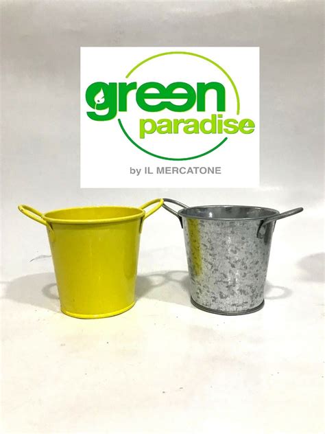 VASO VASETTO LATTA PORTA PIANTE PORTA OGGETTO Green Paradise Napoli