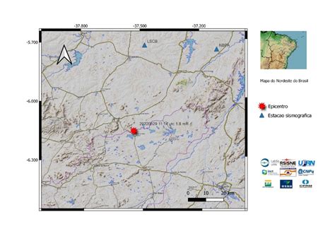 Tremor De Terra Registrado Na Regi O De Bel M Do Brejo Do Cruz Pb