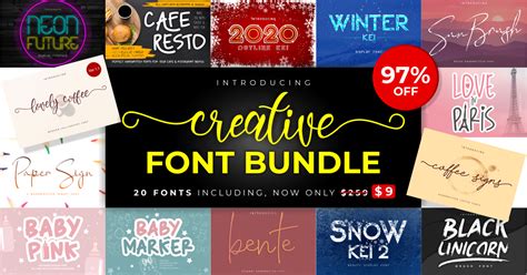 Creative Font Bundle Bundle · Creative Fabrica