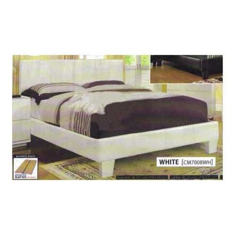 CAMA QUEEN BLANCA IMITACION PIEL IMPORT CM7008QHW – Beltronica