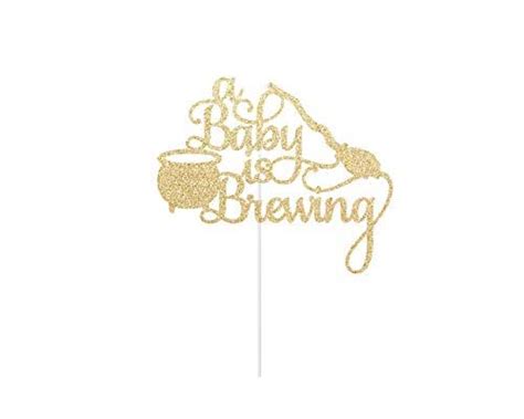 Amazon A Baby Is Brewing Cake Topper Halloween Witch Shower Sign