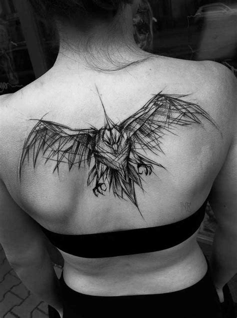 Beautifully Complex Black And White Sketch Tattoos By Inez Janiak