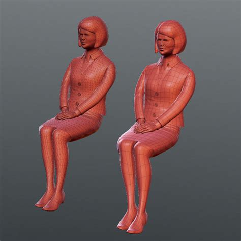 Medical People 02 Recepción Modelo 3D 39 obj blend fbx lxo