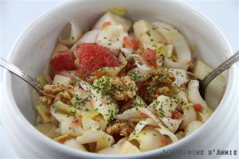 Recette Salade D Endives Au Pamplemousse La Cuisine Familiale Un