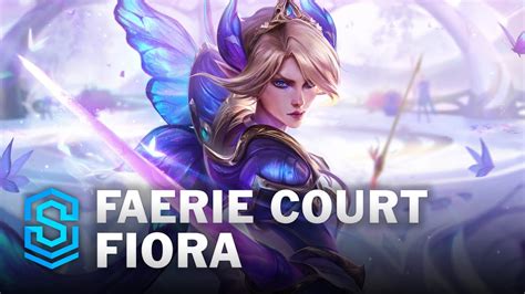 Faerie Court Fiora Skin Spotlight League Of Legends YouTube