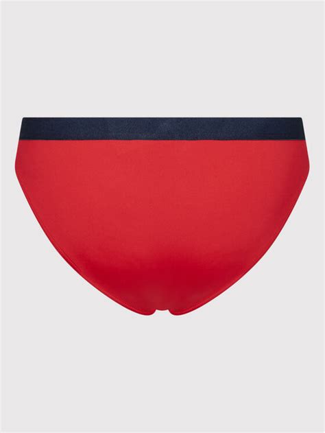 Tommy Hilfiger Dół od bikini Classics UW0UW03393 Czerwony Modivo pl