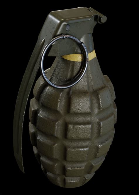 D Model Mk Hand Grenade Vr Ar Low Poly Cgtrader