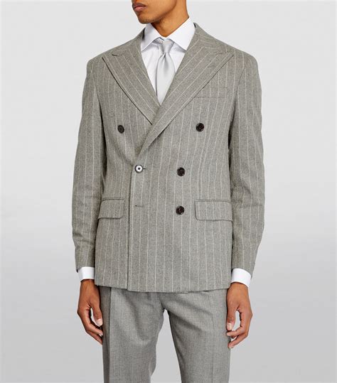 Polo Ralph Lauren Pinstripe Double Breasted Blazer Harrods Us