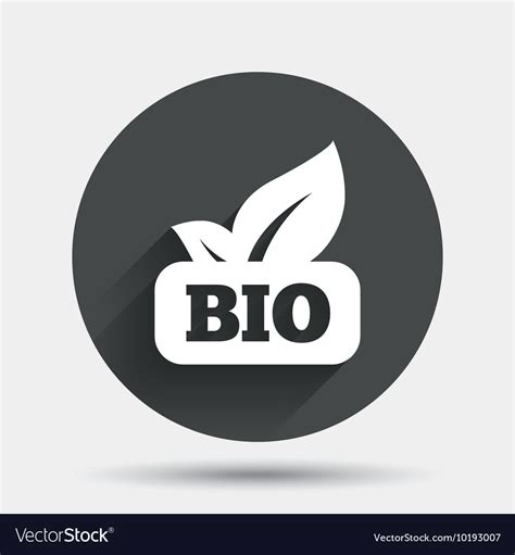 Bio Product Sign Icon Leaf Symbol Royalty Free Vector Image