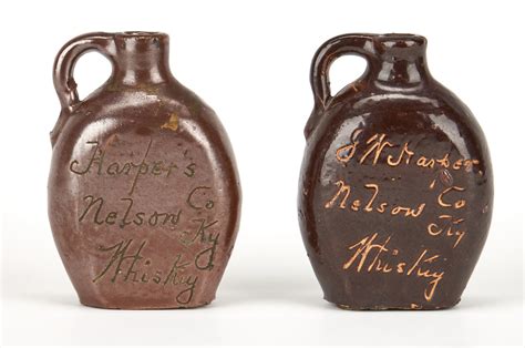 Lot 851 5 Kentucky I W Harper Stoneware Advertising Jugs Case Auctions