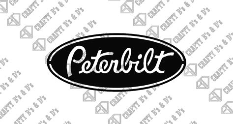 Peterbilt Semi Logo Download Cut File Digital Dxf Etsy Australia