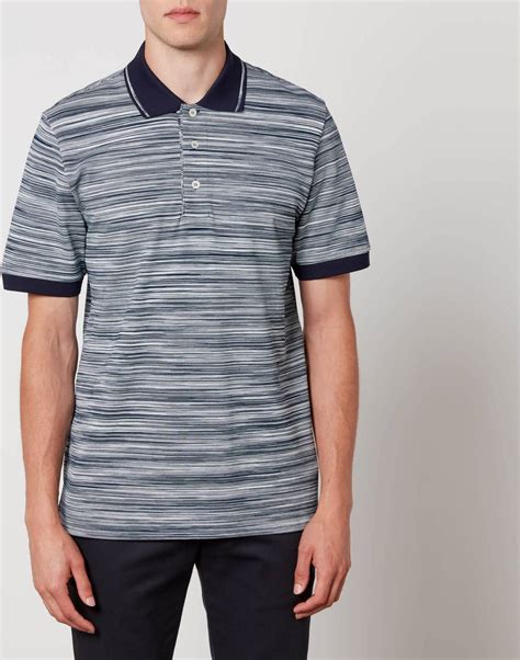 Missoni Space Dyed Cotton Piqué Polo Shirt Multi • Price