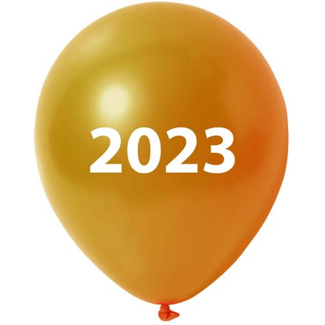 Luftballons Silvester 2023 Gold Metallic Ø 30 cm luftballon de