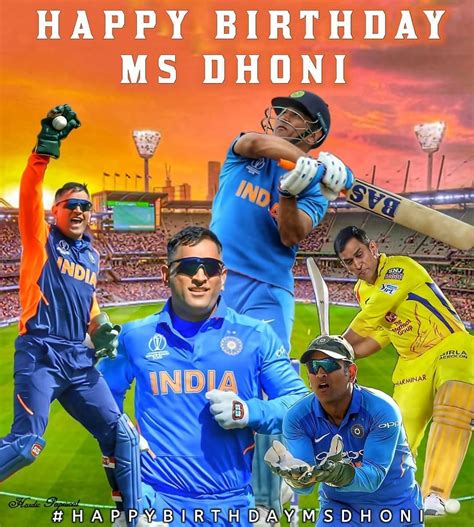 Happy Birthday MS Dhoni Wallpapers - Wallpaper Cave