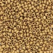 Mini rocailles 11 0 2 mm Terra Métallique Mat Doré x20g Perles Co