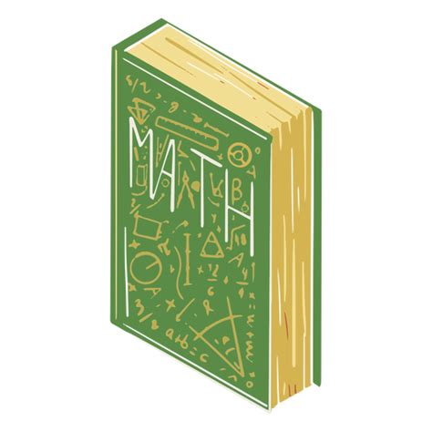 Diseño Png Y Svg De Ilustración De Libro De Matemáticas Para Camisetas