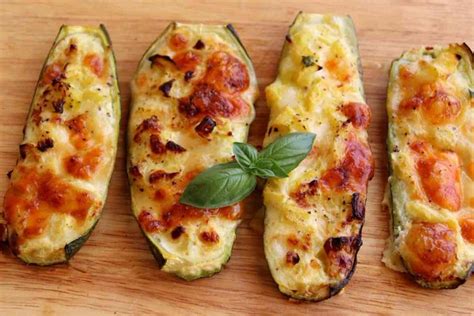 Courgettes Gratin Es Farcies De Fromage Recette Courgettes Farcies