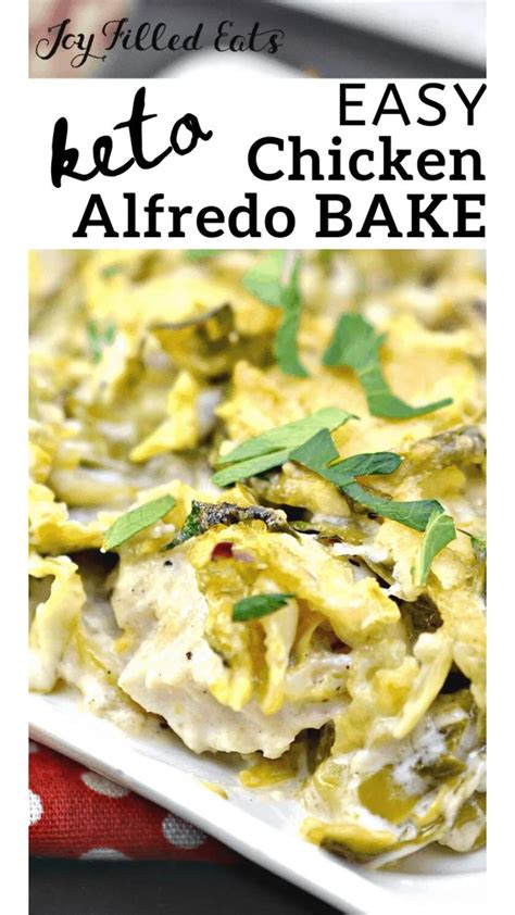 Easy Keto Chicken Alfredo Bake Chicken Alfredo Bake Recipes Low