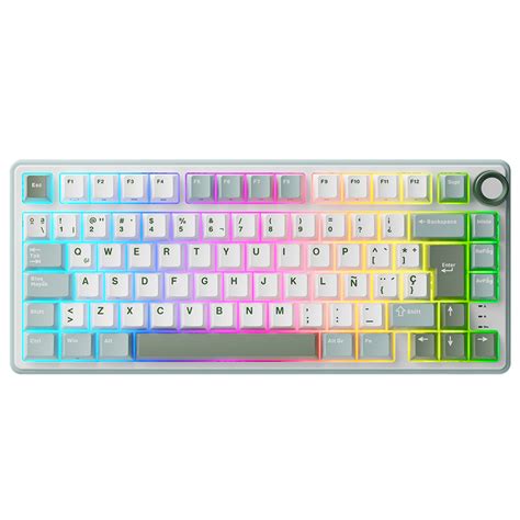 Teclado Mec Nico Royal Kludge R Al Mbrico Silver Switch