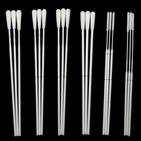 Disposable Flocked Swabs With Breakpoint Virus Specimen Collection