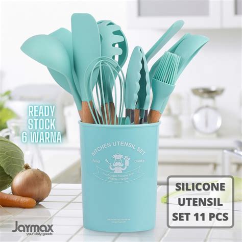 Jual Silicone Utensil Set 11 Pcs Spatula Set Spatula Silikon Sutil