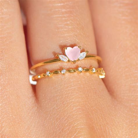 Yours Truly Ring Set In 2024 Simplistic Jewelry Cute Promise Rings