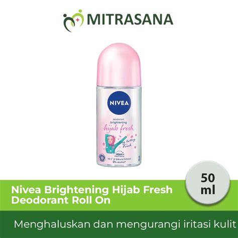 Jual Nivea Brightening Hijab Fresh Deodorant Roll On 50 Ml Shopee