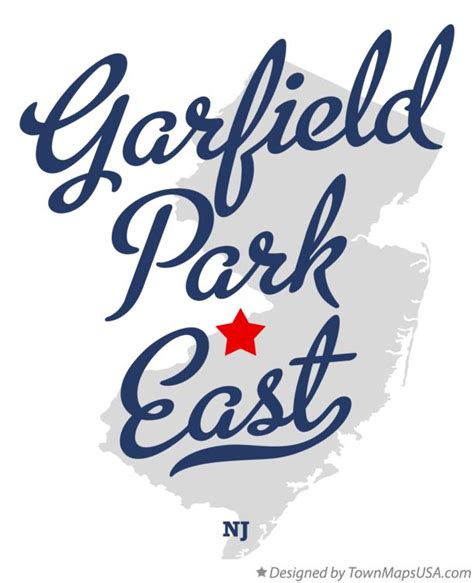 Map of Garfield Park East, NJ, New Jersey