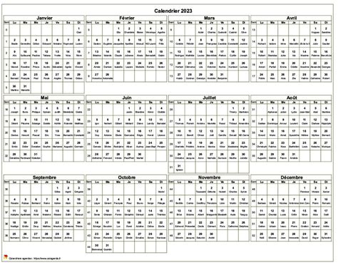 Calendrier 2024 Imprimer Gratuit