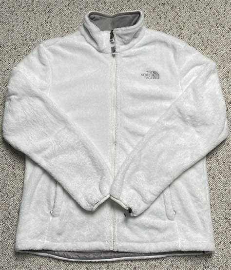 Womans North Face White Fleece Jacket Gem