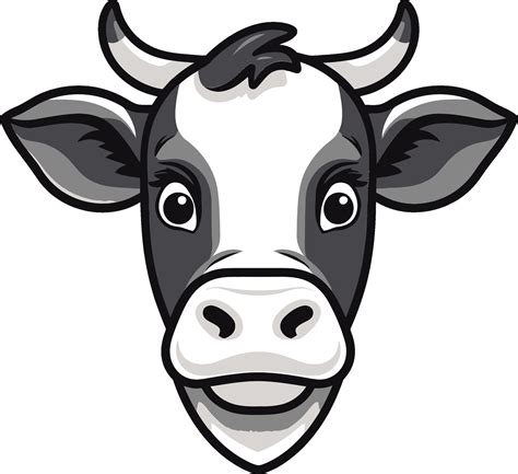 Dairy Cow Black Vector Logo for Promotion Black Dairy Cow Logo Vector ...