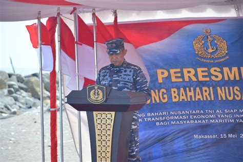 Danlantamal Vi Makassar Resmikan Kampung Bahari Nusantara Jamarang